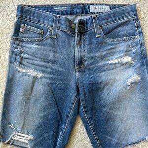 AG-ed denim shorts. Size 27. Denim.